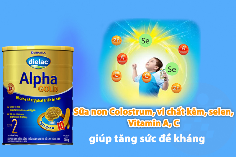 Sữa Dielac Alpha Gold hỗ trợ phát triển trí não cho các bé